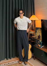 Linea Stripe Dangara Short Sleeve Knit 3COLOR