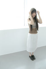 linen dot midi skirt(2colors)