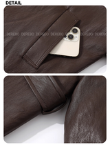 Signature Leather Warm Half Coat