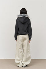 (W) ミコ ファー ジップ パーカー