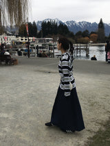Luv Pintuck Banding Denim Skirt (2c)