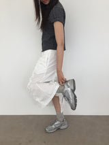 Border frill pencil skirt (2color)