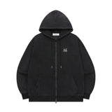 デンバー2-WAYピグメントフードジップアップ UNISEX