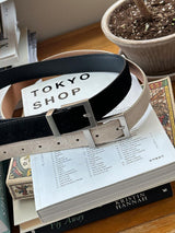 ASCLO  30 YS Suede Monogram Belt (2color)