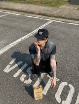 No.1209 クールデニムウォッシングハーフシャツ (3color)