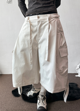 Riley Rope Curve Cargo Balloon Bermuda Shorts 2color