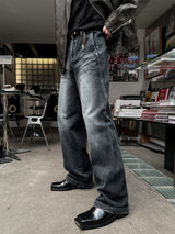 Bron Cat Brush Curve Denim Pants