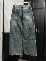 キッチュスリットワイドデニムパンツ