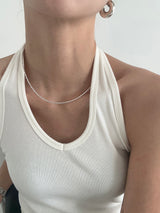 [925silver] Sparkle rope necklace
