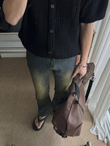 Awesome Sand Semi Bootcut Denim Pants (7color)