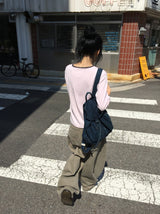 26SS★ [BAONHAUS] ケトロン カラーマッチング スリークォータースリーブ Tシャツ