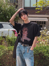 ルアテクスチャーボウィ半袖Tシャツ