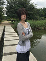 Penny Non-Fade デニムピンタックローワイドパンツ