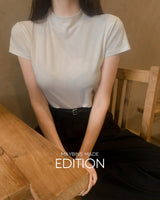 [MADE] Natural half-neck short-sleeved T-shirt