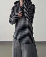 Labeni Striped Brushed Hoodie