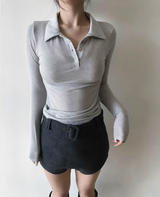 person classic wool mini sk / pt ( belt set )