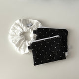 BLACK STAR - MINI ZIPPER POUCH