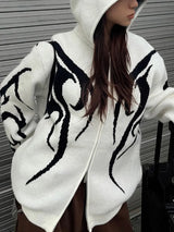 Irie knit zip-up white