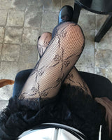 Ribbon lace stockings