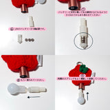 (made) tomato star light bulb keyring