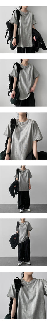 ローズベーシックプレインショートスリーブTシャツ
