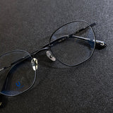 Knouun Round titanium glasses CODE. 101. A Black