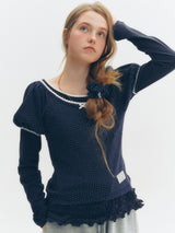 Dot Puff T-Shirt (Navy)