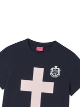 CROSS TEE NAVY