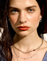 26SS★ [Premium Plating] H Edition AB Round Tag Chain Necklace