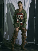BUCKLE THIGH HIGH BOOTS [LOW]