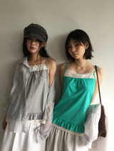 メリ レース ノースリーブ (3color)