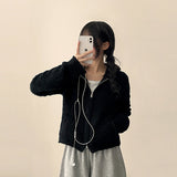 Liat Pocket Point Fluffy Fleece Hooded Zip-Up