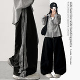 Litt Lace Side Line Nylon Wide Banding Pants