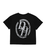 DOUBLE LINE STACK LOGO CROP T-SHIRTS