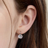 8mm cubic hook earring