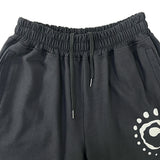 Symbol Embossed Sweat Pants Charcoal