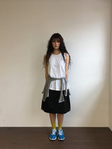 Antique frill sleeveless top (4color)