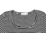 Birken Stripe Square Slim T-Shirt