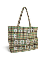 000design Check Shopper Bag / Green