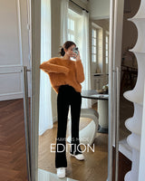 【MADE】スリットヘムコーデュロイブーツカットパンツ