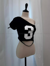 "3"クロップドTシャツ