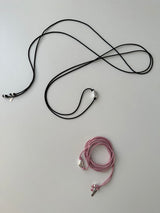[Hand made/925silver] Long string bean necklace (2color)