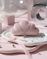 [tripleS Lynn Necklace] Pretzel Collarbone Necklace - Silver Color