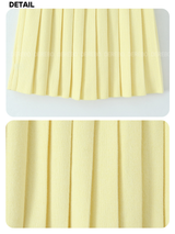Elise Knitwear Pleats Skirt Cardigan Two-Piece