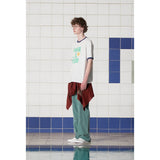 LOGO RINGER T SHIRT / WHITE
