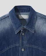 No.1384 crop western denim SHIRT