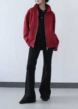 HIP SHIRRING BOOTS CUT PANTS