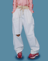 damage boxy pants (3color)