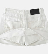 Embroidered Western Raw Denim Skirt