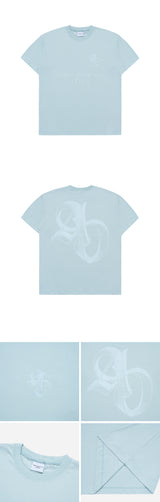 [24SS] ハーフトーンシンボルプリンティングショートスリーブTシャツ（ダークミント）